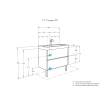 тумба под раковину aquaton сканди 90 1a251901sd010 белая