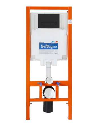 инсталляция belbagno bb002-80/bb012-mr-nero.m с черной матовой клавишей смыва