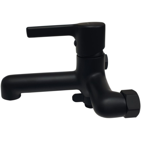 смеситель для ванны haiba hb60814-7 черный матовый