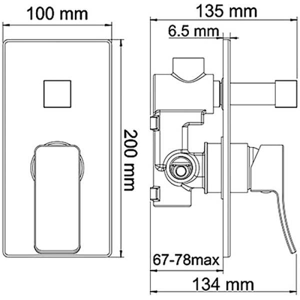 душевая система wasserkraft aller a14131 цвет хром