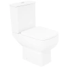 Унитаз компакт BelBagno Aurora BB8604CPR/SC без бачка, с сиденьем микролифт