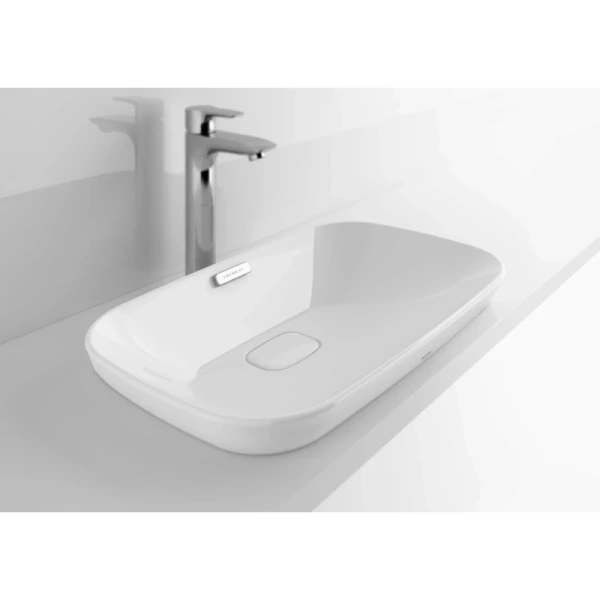 раковина toto neorest lw3716hy#xw накладная, cefiontect, 60х40см, белая