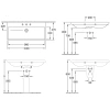 раковина 100x47 см villeroy & boch avento 4156a5r1