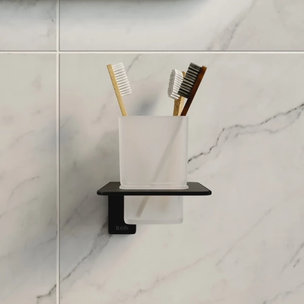 Стакан для зубных щеток Iddis Slide матовое стекло SLIBSG1i45