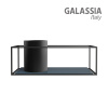 раковина накладная 37 см galassia core 7305nemt