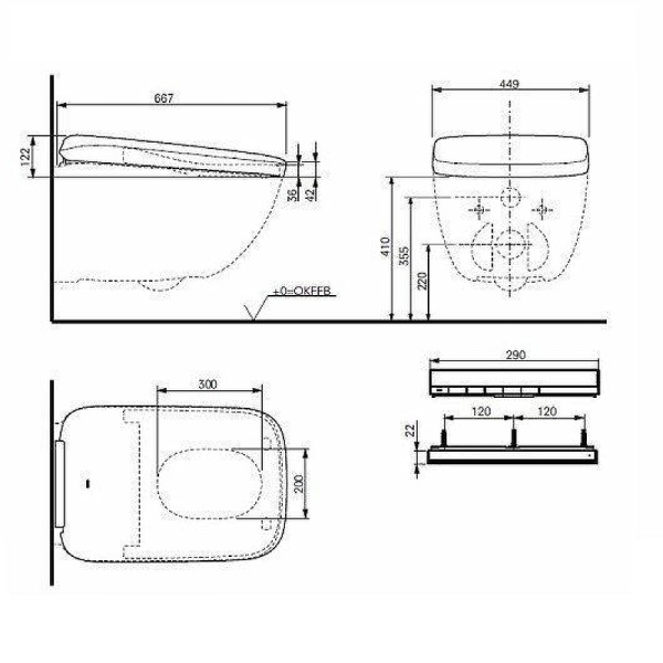 унитаз подвесной toto neorest® wx2 cw928pzy, tornado flush, actilight, cefiontect, цвет-белый