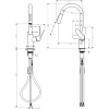 смеситель hansgrohe focus m41 31815670 для кухни, черный матовый