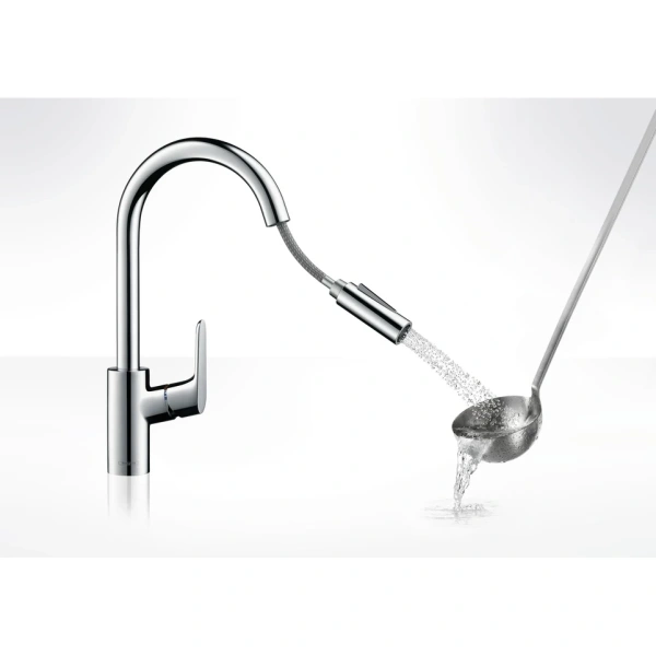 смеситель для кухни hansgrohe focus m41 31815000, хром