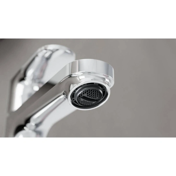 смеситель hansgrohe rebris s 72582000 для раковины, coolstart, с донным клапаном, высокий h30.3 см, излив 16.9 см, хром