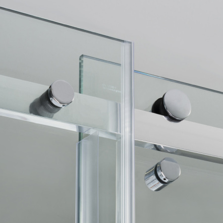 душевой уголок wasserkraft vils 56r06 120×80 см, профиль хром, стекло прозрачное