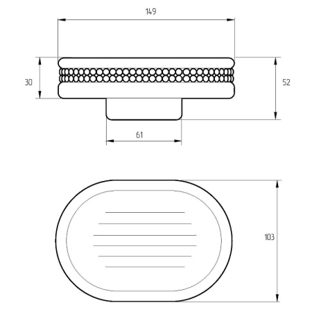 мыльница migliore dubai 28482 цвет белый | золото