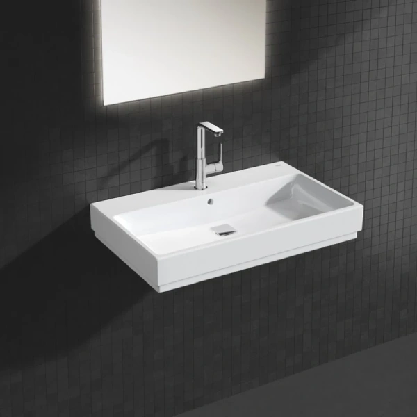 раковина 80x49 см grohe cube ceramic 3946900h