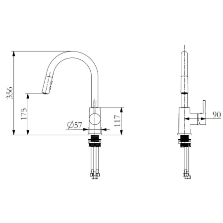 смеситель для кухни bien be25034104