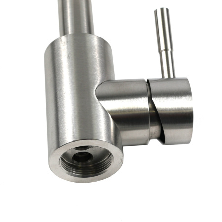 смеситель melana tondo 610103 для кухни, цвет сатин