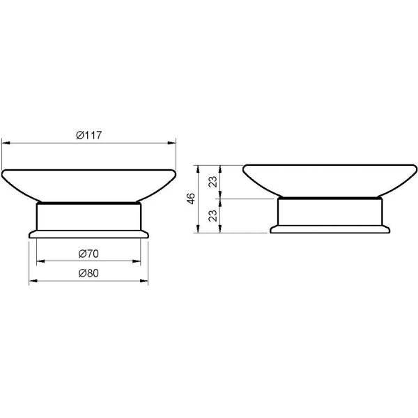 Мыльница Cezares Aphrodite APHRODITE-SODP-03/24 Золото 24 карат