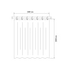 штора для ванной iddis base bg05p24i11 200x240 см, полиэстер, синий