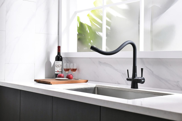 смеситель для кухни lemark comfort lm3075bl черный