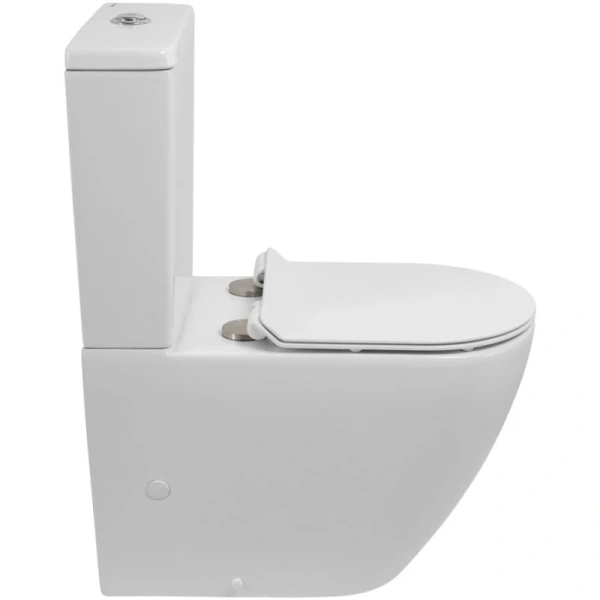 унитаз-компакт belbagno sfera-tor bb2141cp-tor, без бачка и сиденья, безободковый со смывом tornado, цвет белый.