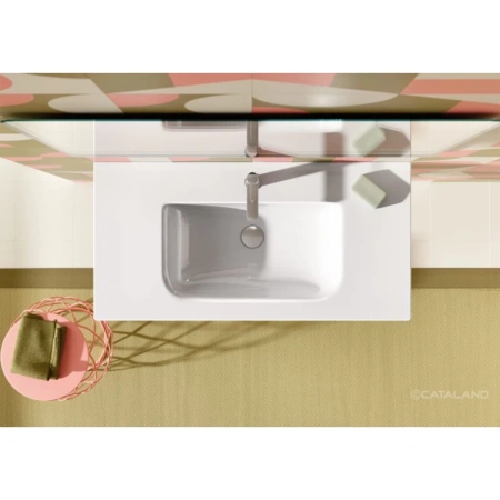 раковина catalano italy 0721010001 100x50 см, накладная, подвесная, белый глянец раковина catalano italy 0721010001 100x50 см, накладная, подвесная, белый глянец