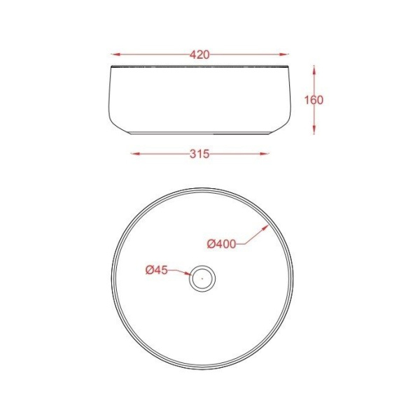 раковина artceram cognac col001 01 65 накладная, без отв., без перелива, на столешницу, saniglaze, ø42xh16 см, белая/отделка синтетический бархат цвет testa di moro