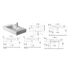 раковина накладная/подвесная duravit vero 0329850030