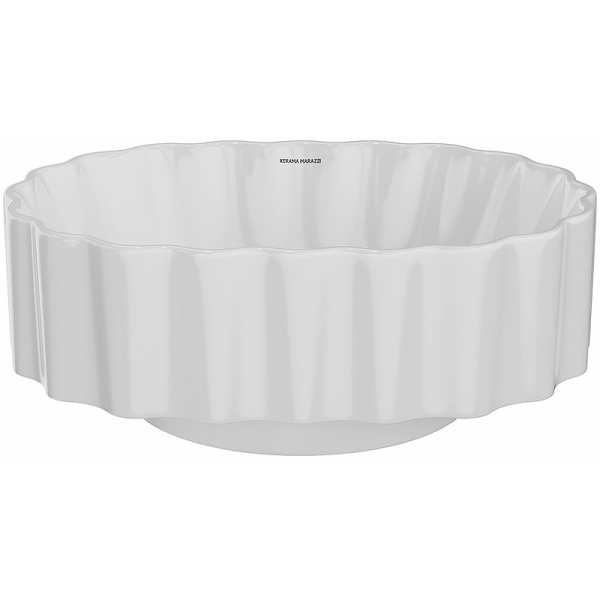 раковина kerama marazzi artbasin conchiglia 50 cc.wb.50\wht белая глянцевая