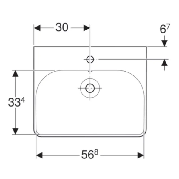 раковина подвесная 60 см geberit smyle square 500.229.01.1 раковина подвесная 60 см geberit smyle square 500.229.01.1