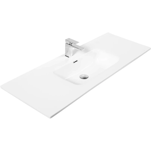 раковина belbagno bb1200etl 121x46 см, полувстраиваемая \ меьельная, цвет белая