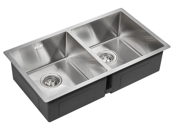кухонная мойка paulmark gerberg 78/2 uni pm237844-bs, цвет нержавеющая сталь.