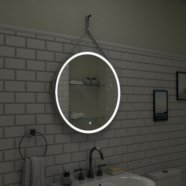 зеркало с подсветкой art&max milan am-mil-650-ds-f