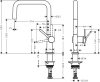 смеситель для кухни hansgrohe talis m54 72806670, черный матовый