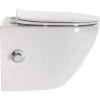 унитаз биде подвесной belbagno uno bb3105chr-bs/sc, с сиденьем микролифт, цвет белый
