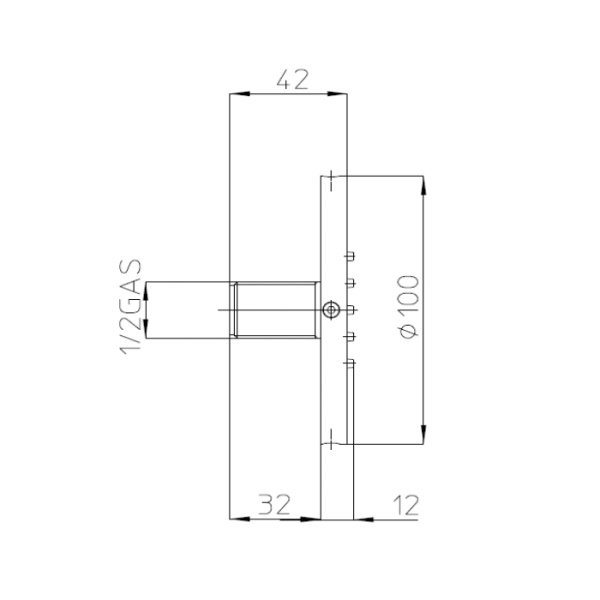 душевая форсунка bossini tondo flat i00175.073 черный матовый