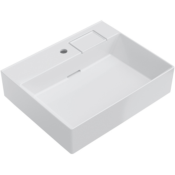 раковина kerama marazzi logica 60 lo.wb.60.1 белая глянцевая