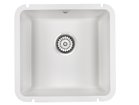 кухонная мойка paulmark unter pm204543-wh белая