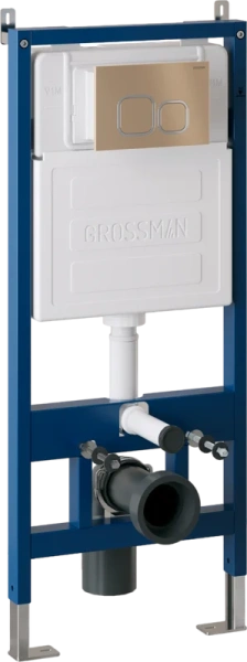 клавиша для инсталляции grossman cosmo 700.k31.02.310.310 для унитаза, пластик, матовое золото