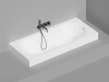 ванна из искусственного камня salini ornella 180х80х60 см, s-stone, белый матовый, 102322m