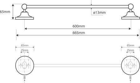 полотенцедержатель bemeta retro bronze 144104047 бронза