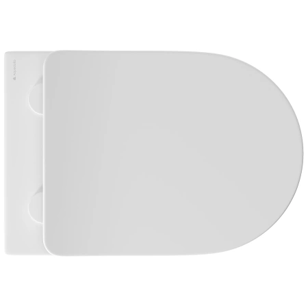 унитаз aqueduto cone con0120 подвесной, безободковый, сиденье с микролифтом, 52.5х36 см, белый матовый