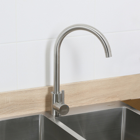 Смеситель Melana Tondo 610103 для кухни, цвет сатин