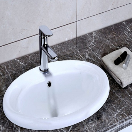 Раковина встраиваемая 56 см CeramaLux 3172 белая