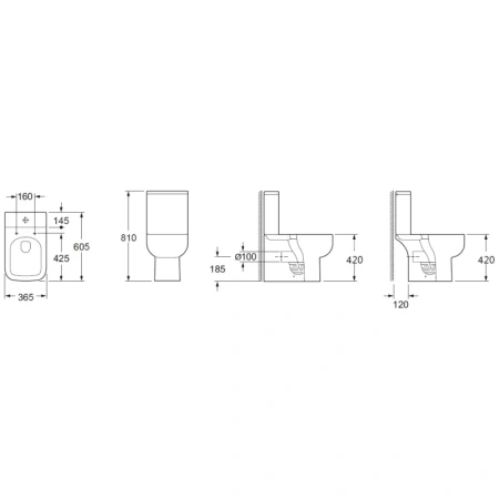унитаз компакт belbagno aurora bb8604cpr/sc без бачка, с сиденьем микролифт