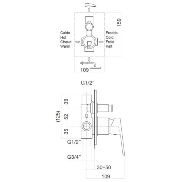 смеситель для душа webert sax evolution se860101740 цвет белый матовый