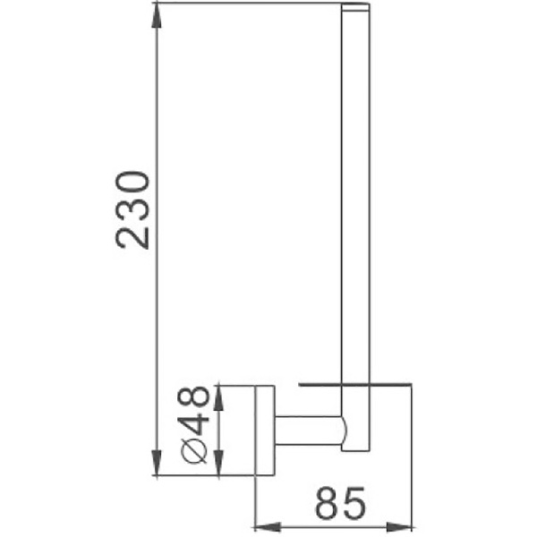 Держатель запасного рулона Haiba HB1711 цвет хром