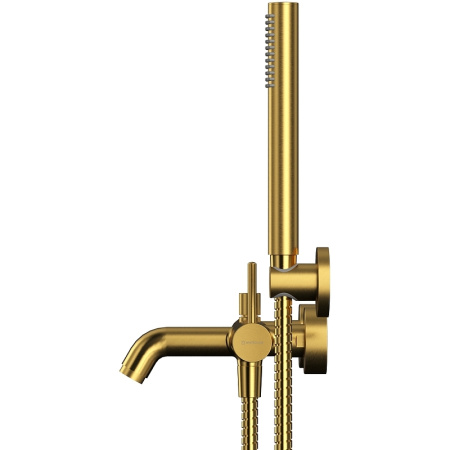 смеситель для ванны whitecross y brushed gold y1231glb брашированное золото