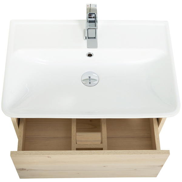 тумба под раковину belbagno neon-600-2c-so-pb, подвесная, цвет pino bianco