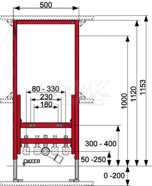инсталляция для биде tece teceprofil 9330000