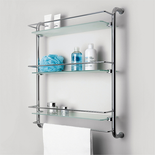 Полка стеклянная WasserKRAFT K-2033 цвет хром