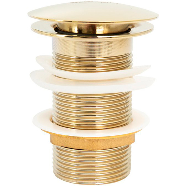 донный клапан для раковины belbagno bb-sc-oro click-clack золото