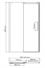 дверь для душевой кабины wasserkraft dinkel 140 58r31 профиль хром, стекло прозрачное